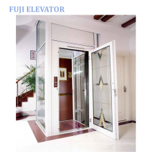 FUJI factory stair lift home lift platform with glass cabin steel structure